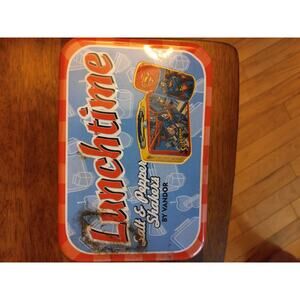 VINTAGE DC Comics Superman Lunchtime Salt & Pepper Shakers By Vandor New Tin Box